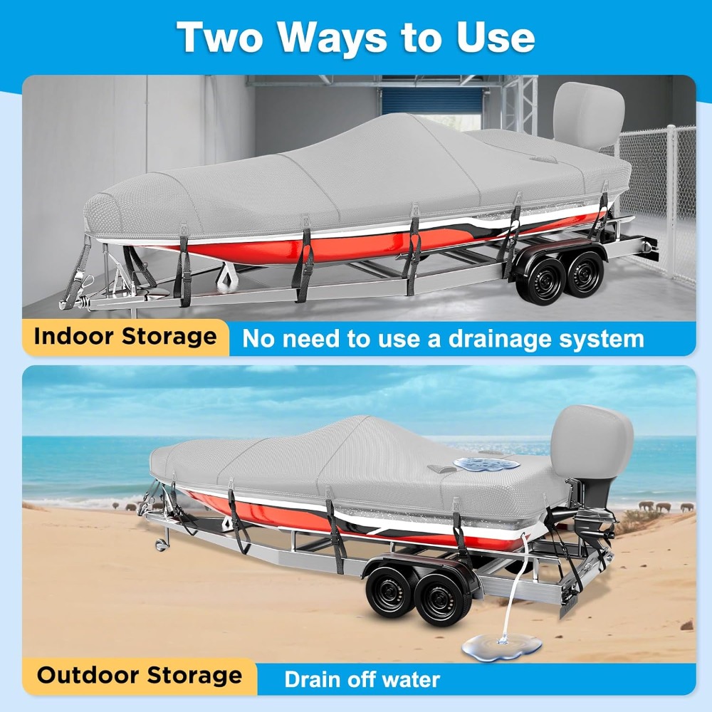 Boat Cover 20-22ft, 1200D Wate - Fishing Boat Trailer recensione e prezzo