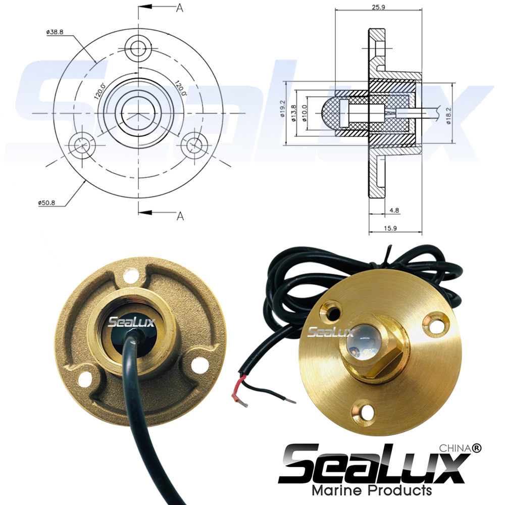 Sealux Brass drain plug LED li - Fishing Boat Navigation Light recensione e prezzo
