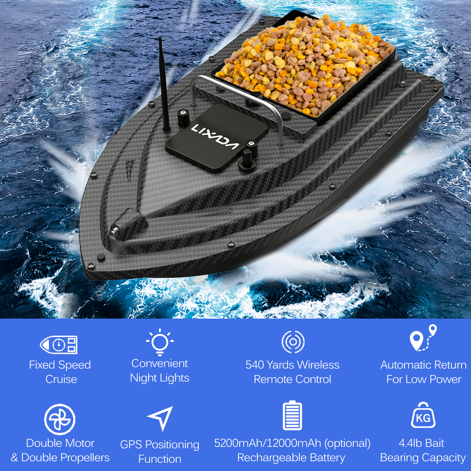Fishing Bait Boat GPS Fishing  - Fishing Boat Gps recensione e prezzo