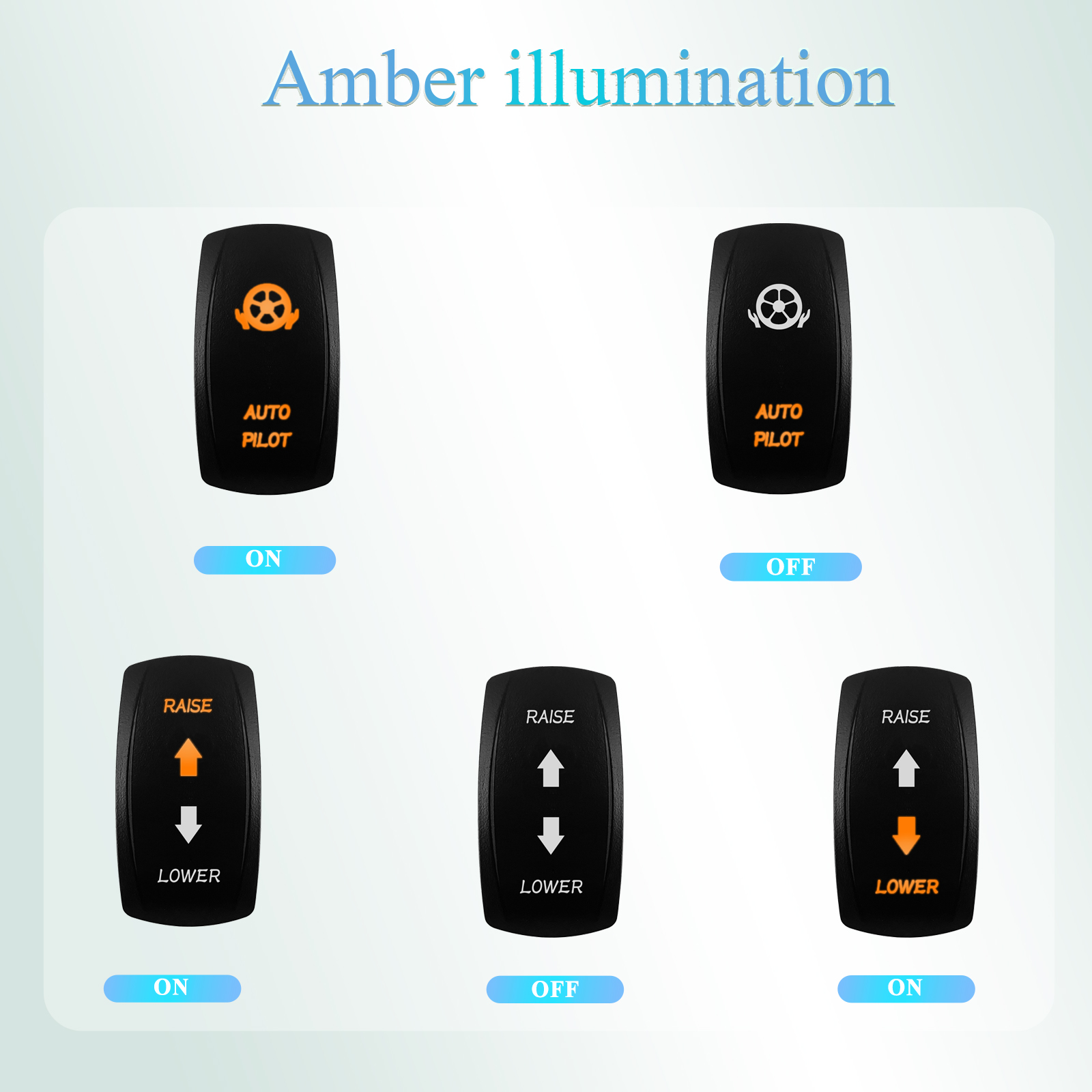 12V/24V Waterproof Backlit Mar - Fishing Boat Anchor recensione e prezzo