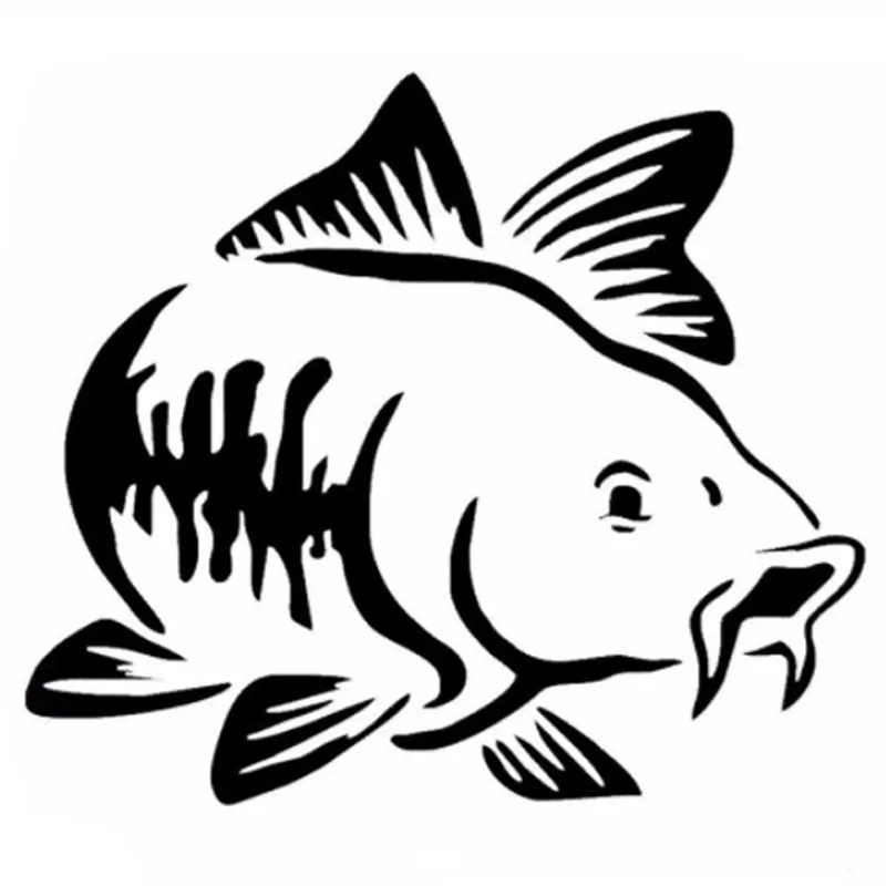 Car Sticker Cartoon Carp Fishi - Fishing Boat Paddle recensione e prezzo