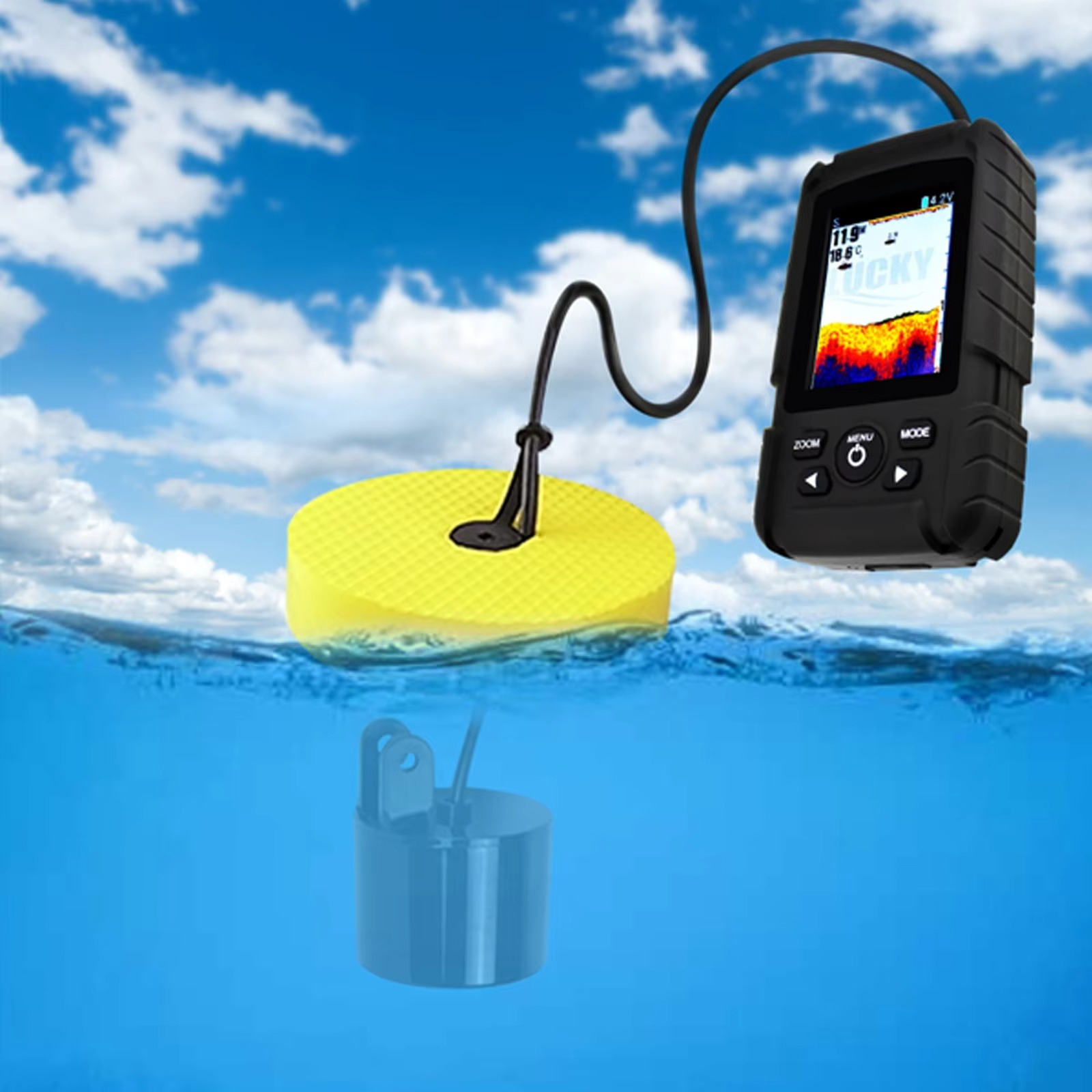 2-in-1 Wireless & Wired Fish F - Fishing Boat Depth Finder recensione e prezzo