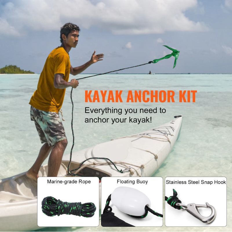 Kayak Anchor Kit 3.5 lb Paddle - Fishing Boat Anchor recensione e prezzo
