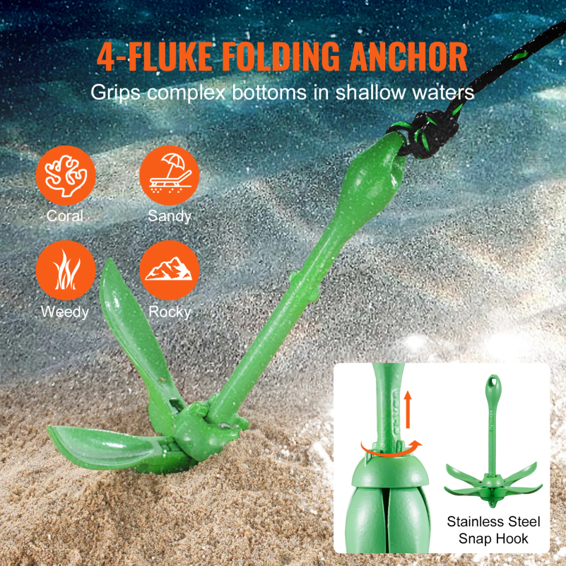 Kayak Anchor Kit 3.5 lb Paddle - Fishing Boat Anchor recensione e prezzo