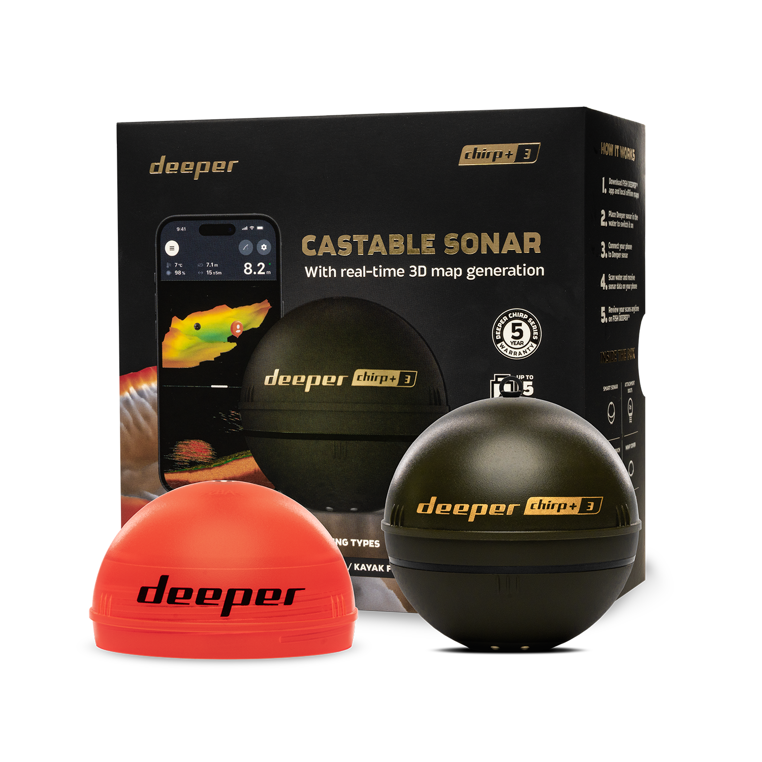 Deeper Smart Sonar Chirp+3 Fis - Fishing Boat Gps recensione e prezzo