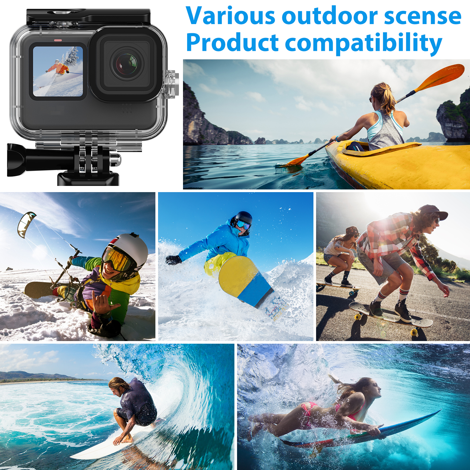 Action Camera Accessories For  - Fishing Boat Cover recensione e prezzo