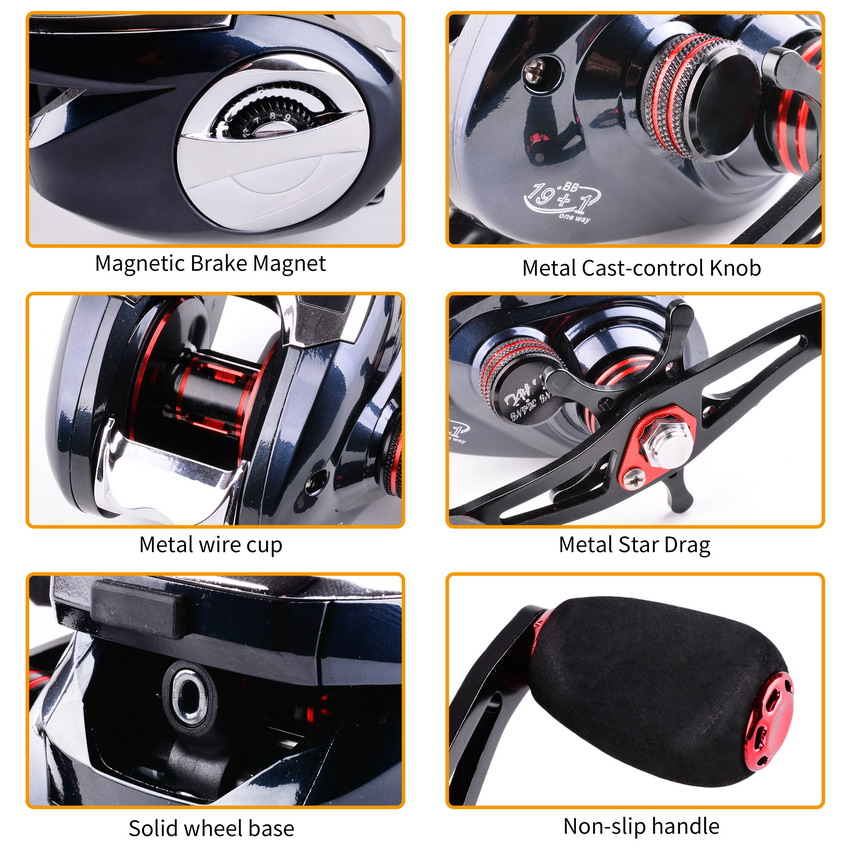 8.0:1 19+1BB Fishing Reel Left - Fishing Boat Steering Wheel recensione e prezzo