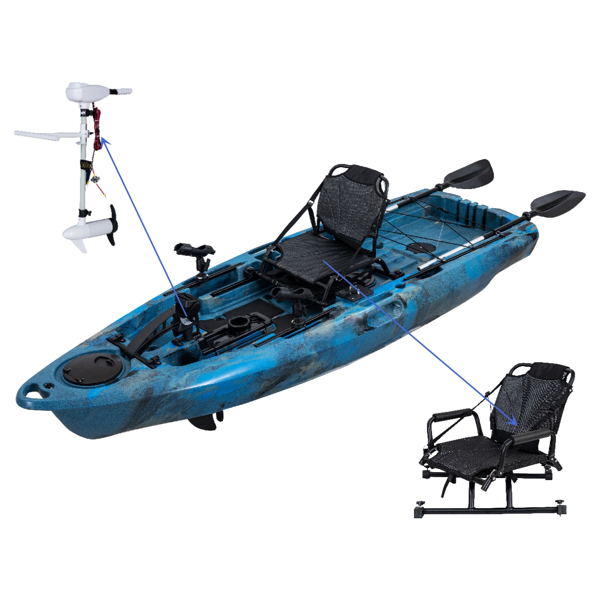 LSF Plastic Rowing Fishing Ele - Fishing Boat Paddle recensione e prezzo