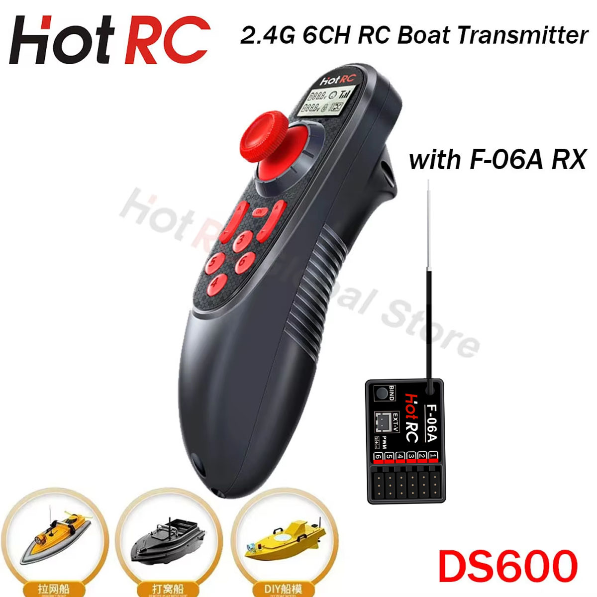 HOTRC DS600 6CH 6 Channel 2.4G - Fishing Boat Trailer recensione e prezzo