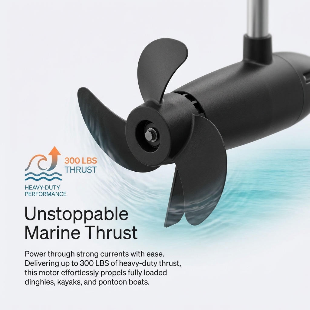 240LBS 300LBS High Thrust Brus - Fishing Boat Trolling Motor recensione e prezzo