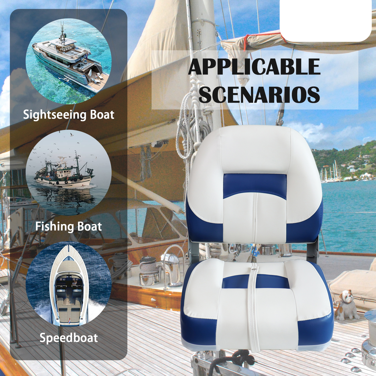 Folding Bass Boat Seats Classi - Fishing Boat Seat recensione e prezzo