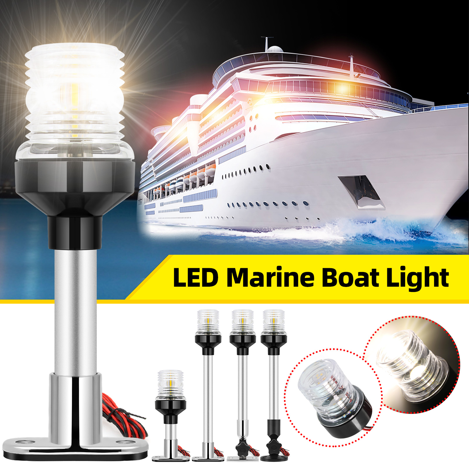 6/12inch LED Fold Yacht Naviga - Fishing Boat Paddle recensione e prezzo