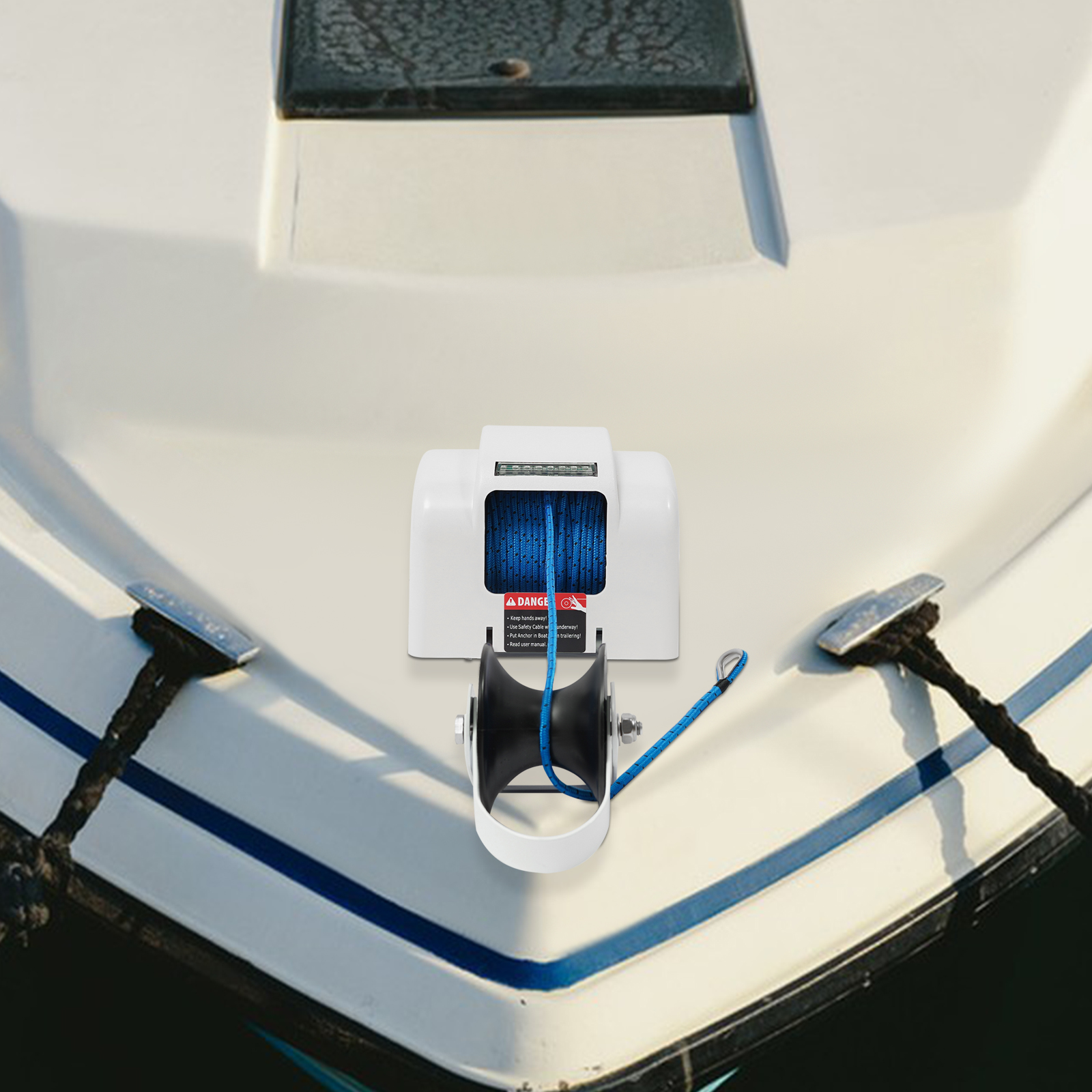 12V Electric Anchor Winch 45LB - Fishing Boat Anchor Winch recensione e prezzo