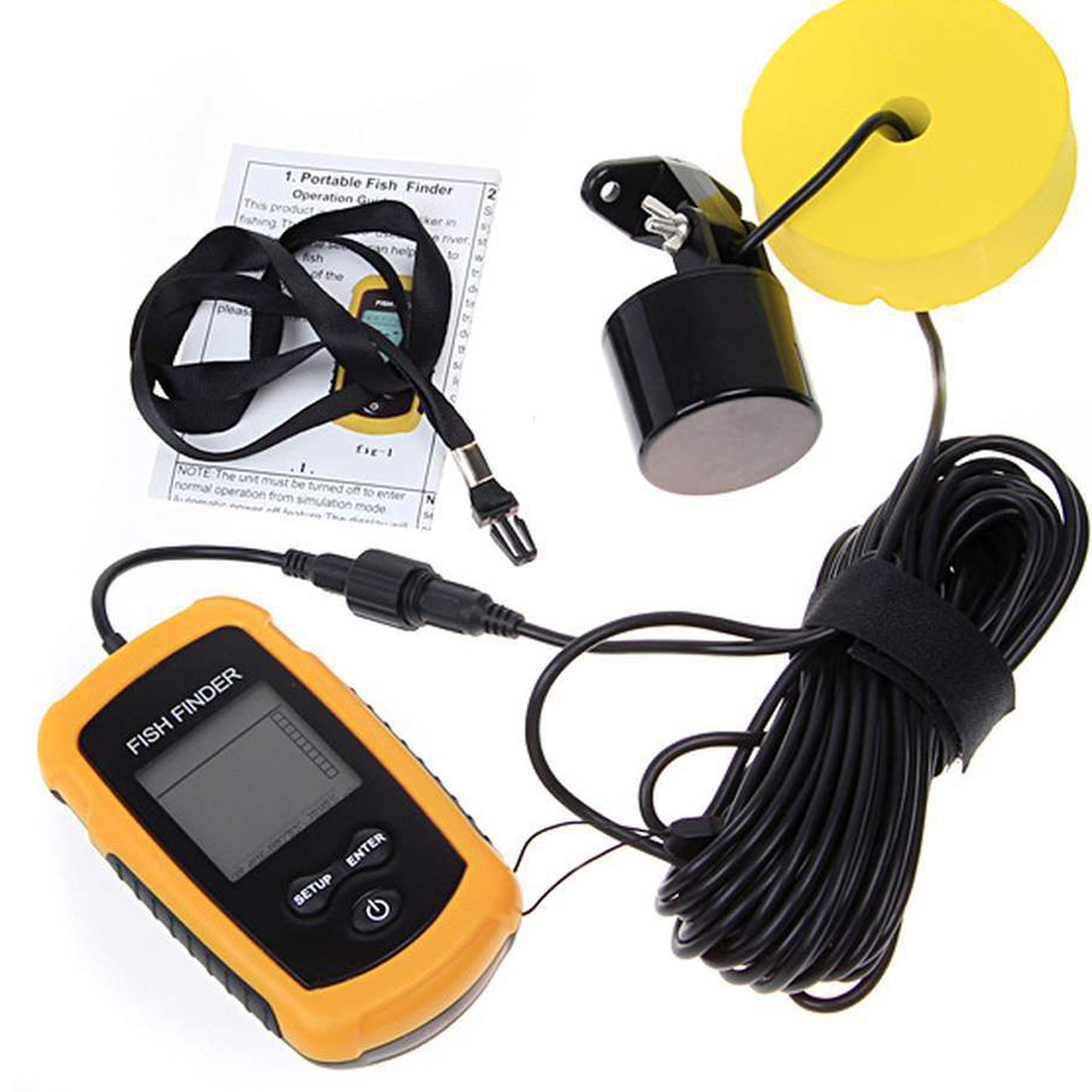 Alarm 100M Portable Sonar Fish - Fishing Boat Depth Finder recensione e prezzo