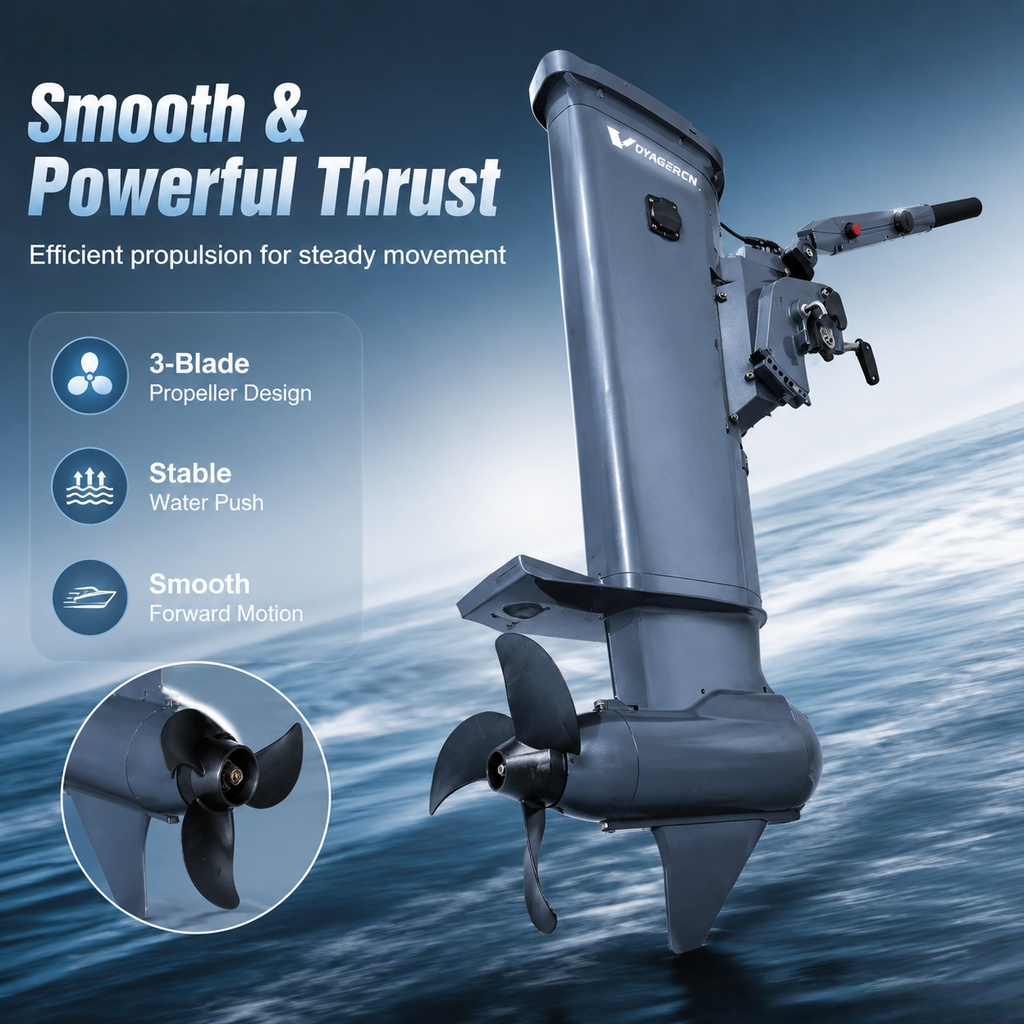 GPS Enabled 1500W 5HP 48V Elec - Fishing Boat Outboard Motor recensione e prezzo