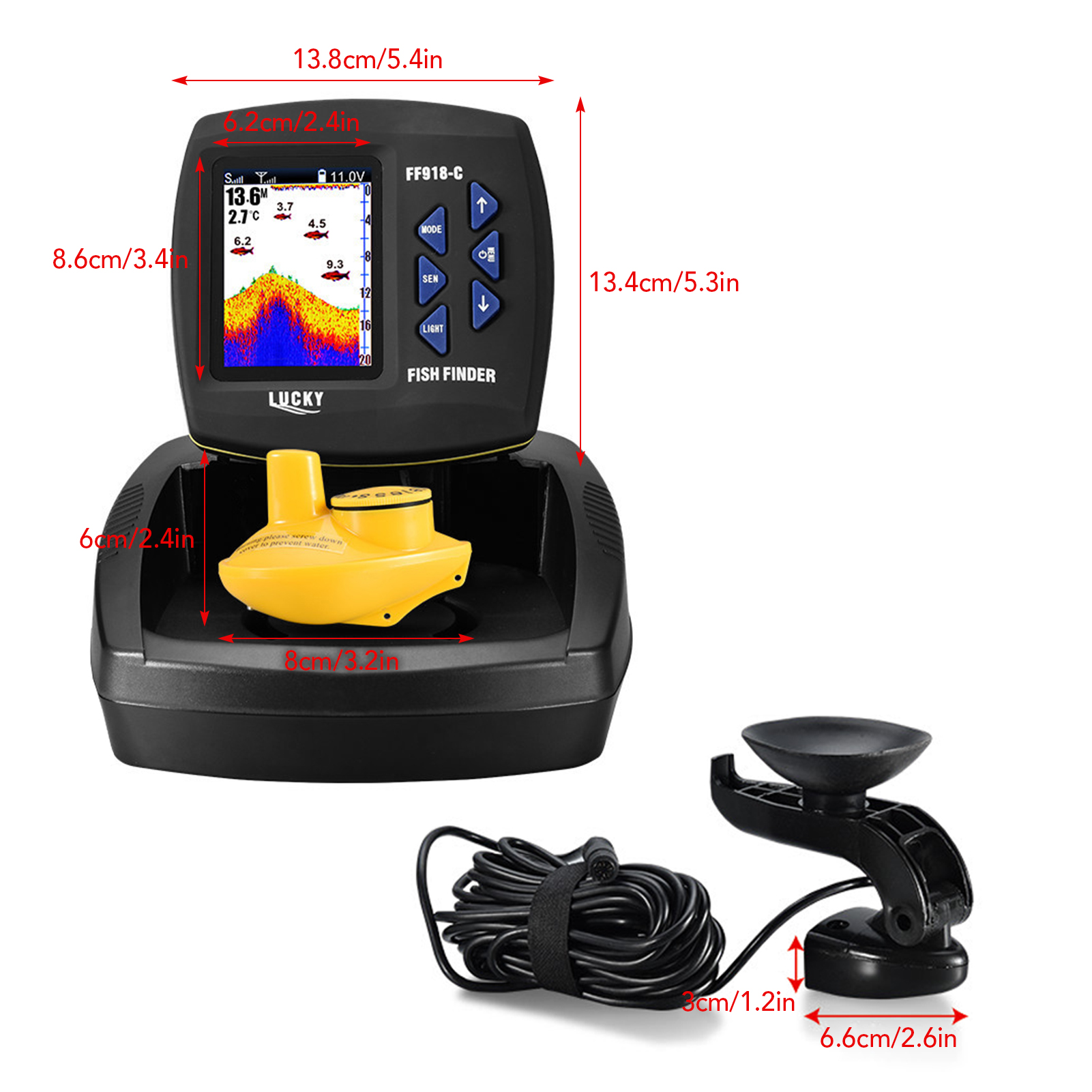 Fish Finder Wireless Sonar Sen - Fishing Boat Depth Finder recensione e prezzo