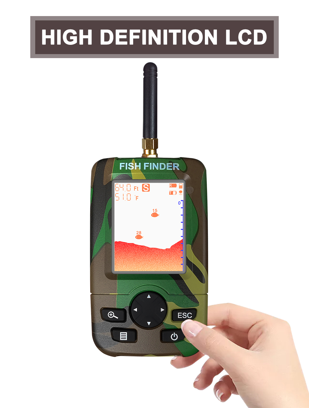 Smart Portable Sonar Fish Find - Fishing Boat Depth Finder recensione e prezzo