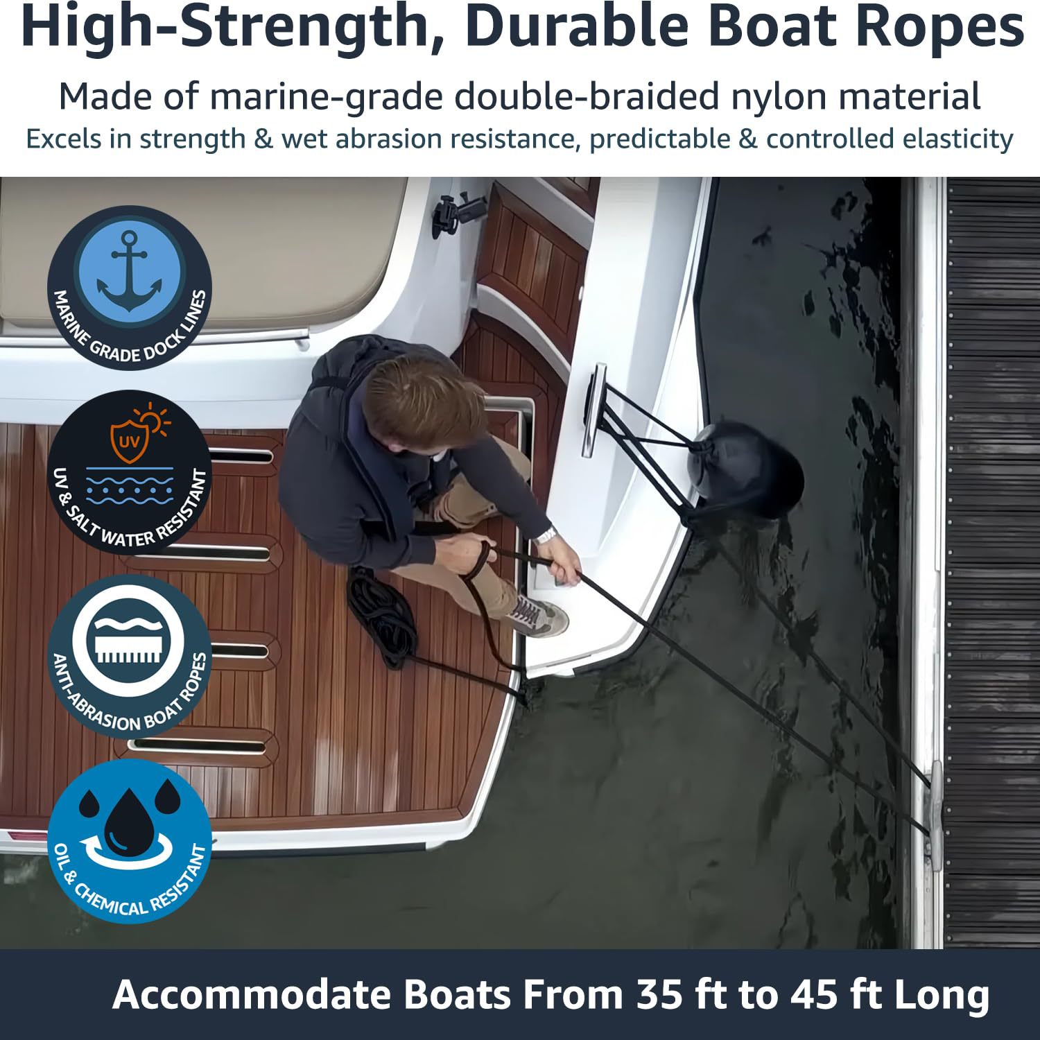 Marine Dock Rope Nylon Docking - Fishing Boat Paddle recensione e prezzo