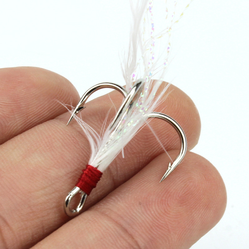 5pcs 4#6#Tied hair three ancho - Fishing Boat Anchor recensione e prezzo