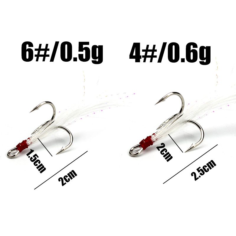 5pcs 4#6#Tied hair three ancho - Fishing Boat Anchor recensione e prezzo
