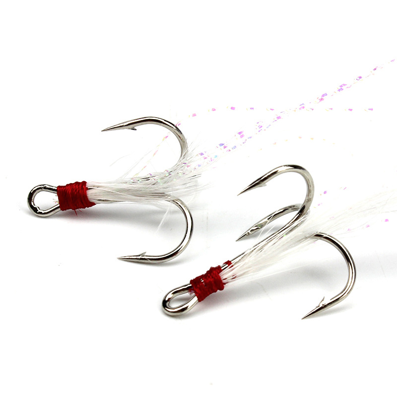5pcs 4#6#Tied hair three ancho - Fishing Boat Anchor recensione e prezzo