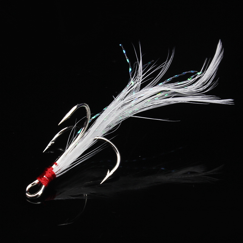 5pcs 4#6#Tied hair three ancho - Fishing Boat Anchor recensione e prezzo