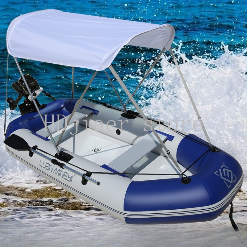 Inflatable Boat with Hard Bott - Fishing Boat Trailer recensione e prezzo