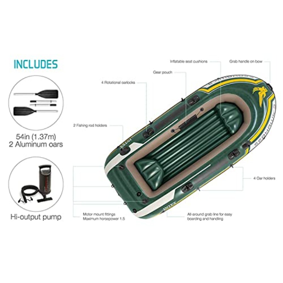 Inflatable Fishing Boat with O - Fishing Boat Oar recensione e prezzo