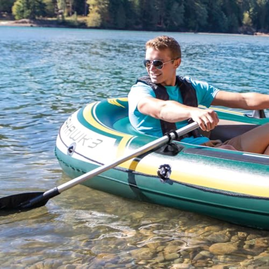 Inflatable Fishing Boat with O - Fishing Boat Oar recensione e prezzo