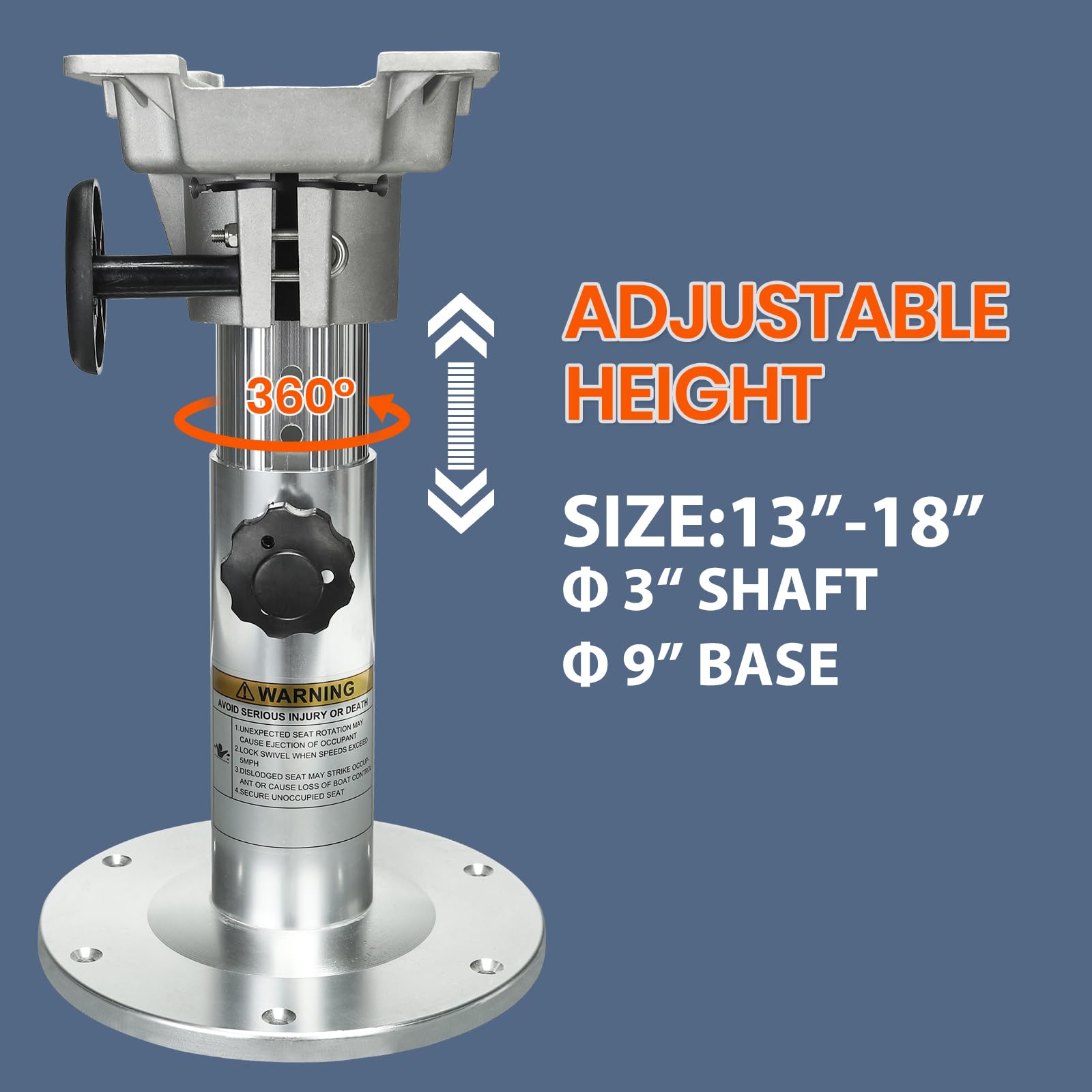 Adjustable Aluminum Boat Seat  - Fishing Boat Seat recensione e prezzo